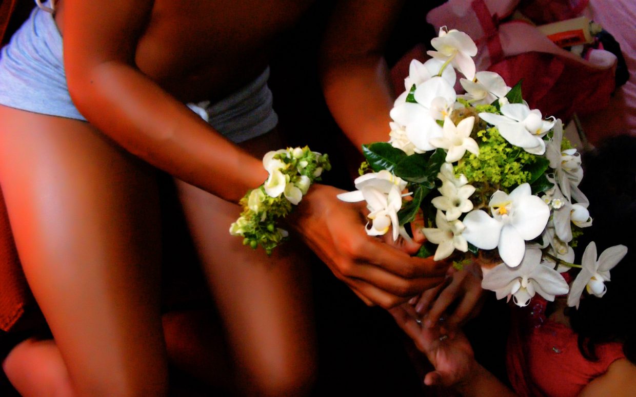 Bernard's wedding: The bride's bouquet